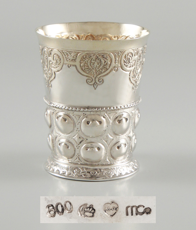 Paar Becher Renaissancestil detail6